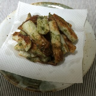 揚げない竹輪の磯辺焼き